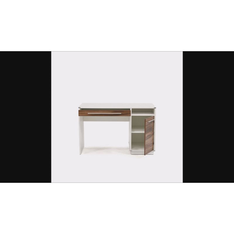 Vista Key Single Pedestal Desk Pearl Oak - Sauder