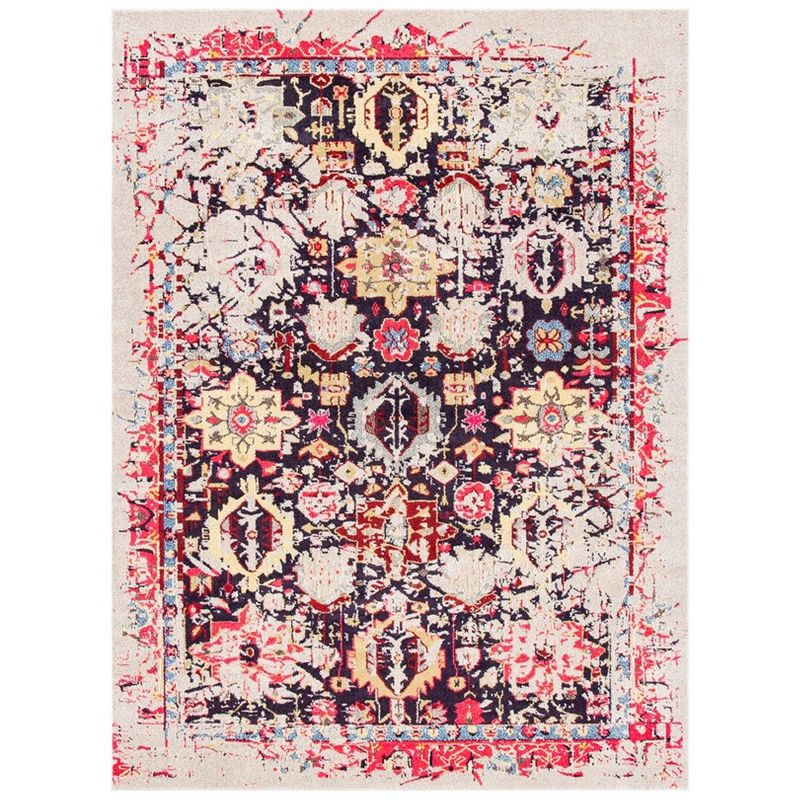 Monaco MNC206 Power Loomed Indoor Area Rug - Grey/Multi - 8'x11' - Safavieh.