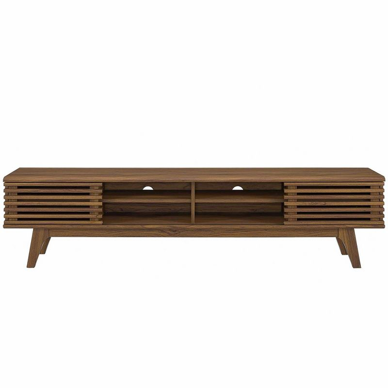 Modway Render 70 Entertainment Center TV Stand - Walnut Walnut
