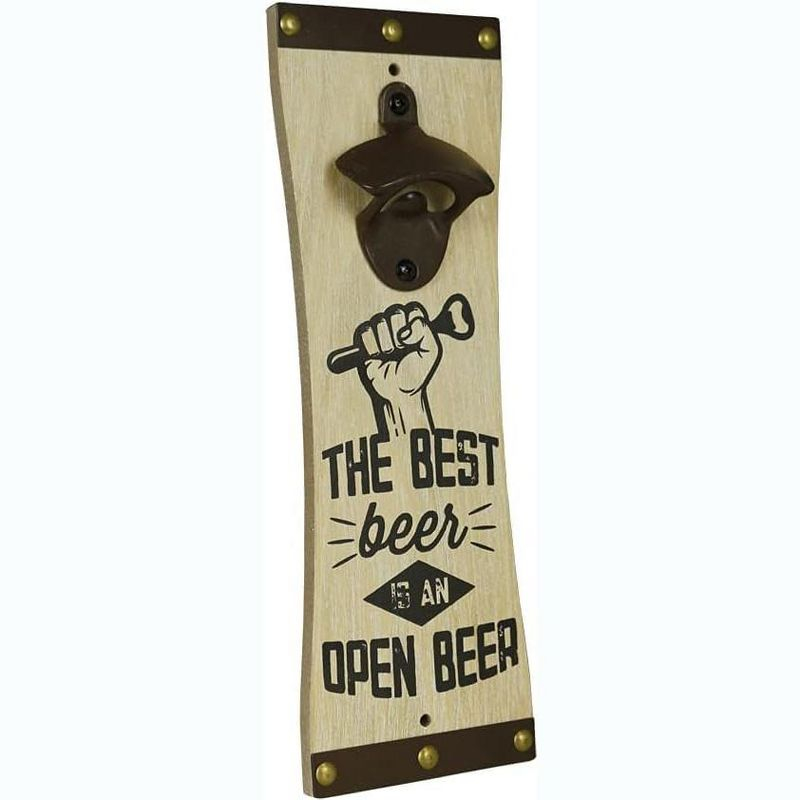Amber Fight Gear Wall-Mounted Bottle Opener for Beer, Soda, and Pop Modern & Elegant Kitchen and Barware