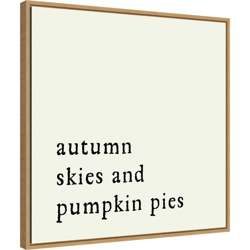 Amanti Art Autumn Skies Pumpkin Pies by Amanti Art Portfolio Canvas Wall Art Print Framed 22 x 22-in.