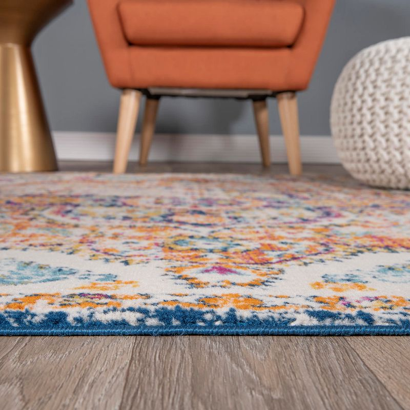 World Rug Gallery Distressed Vintage Bohemian Area Rug - Multicolored 2'7"x10'