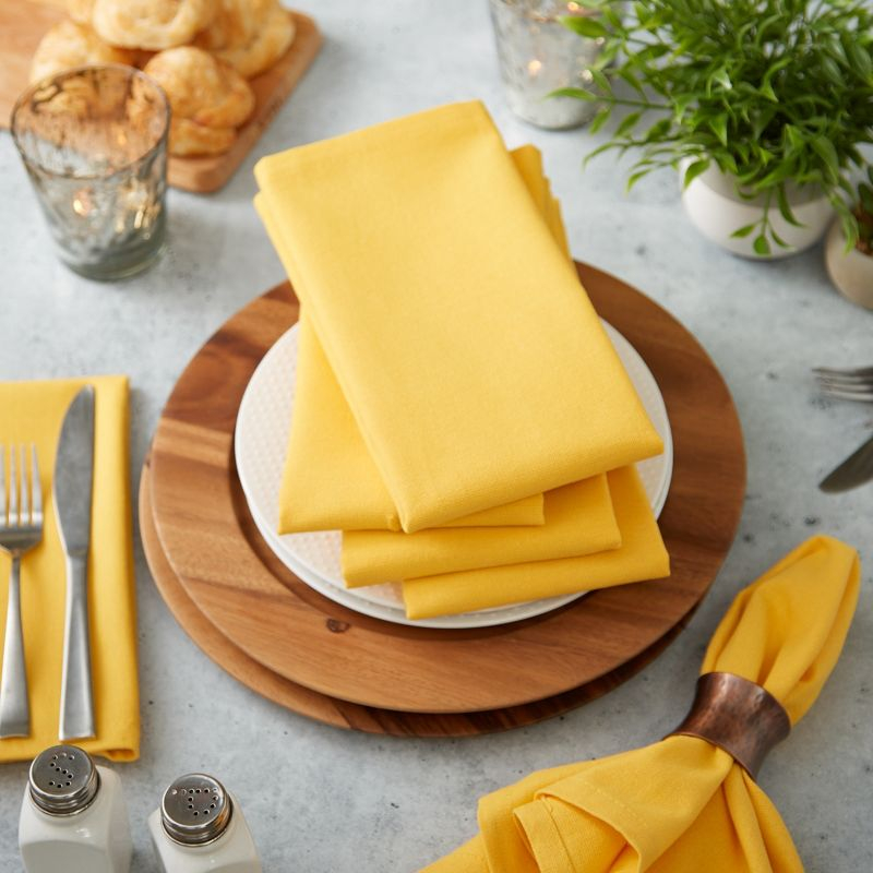 Design Imports Marigold Solid Napkin Set/6