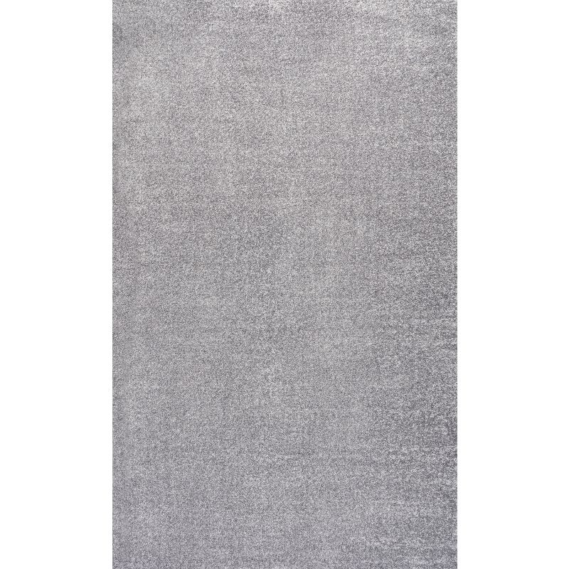 10' X 14' Rectangle Haze Solid Low-Pile Area Rug , Gray - JONATHAN Y