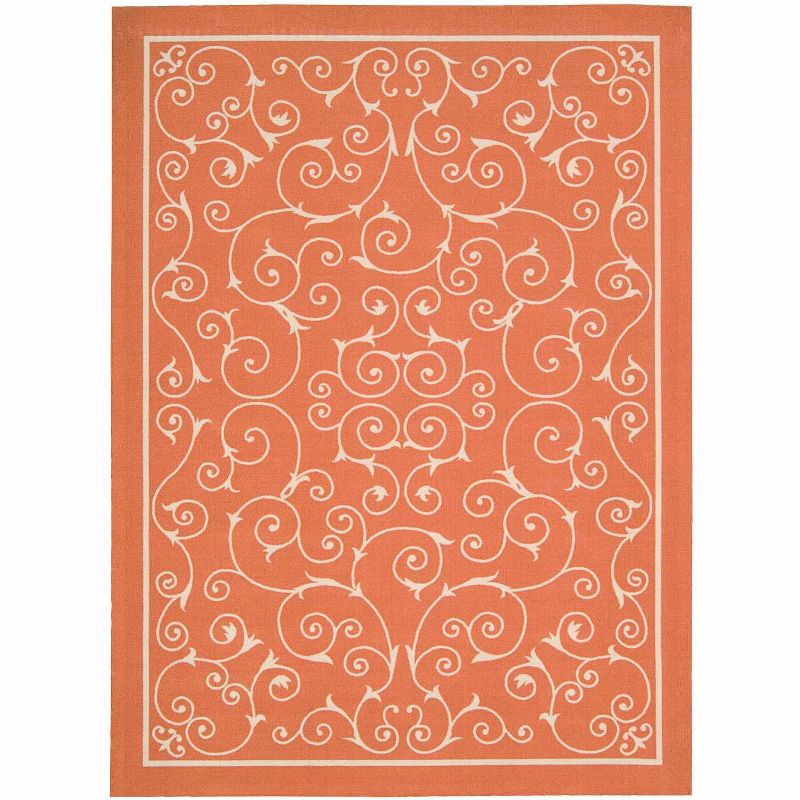 Nourison Home & Garden Loomed Scroll Indoor/outdoor Area Rug