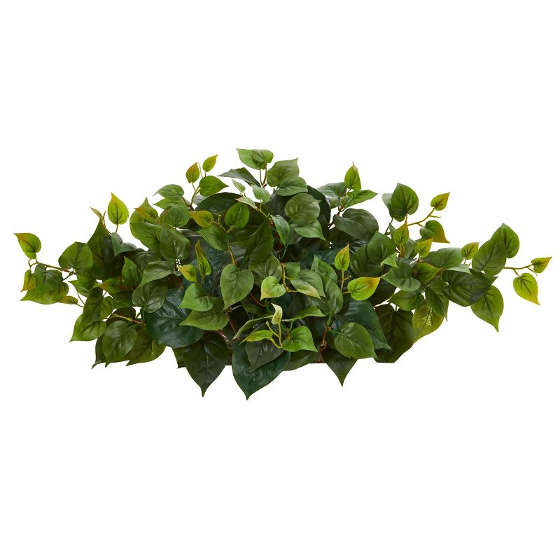 Nearly Natural 31-in Philodendron Artificial Ledge Plant