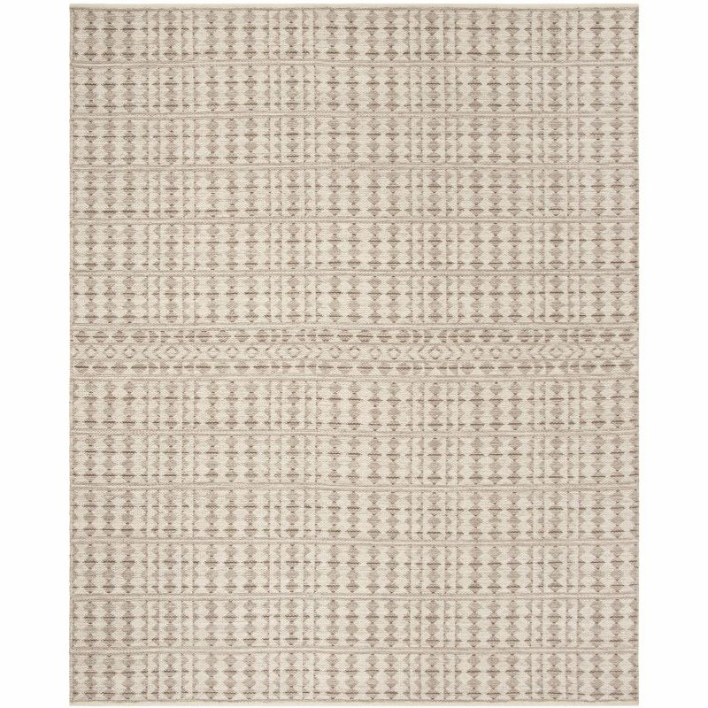 Kilim KLM350 Hand Woven Area Rug - Ivory/Light Grey - 8'x10' - Safavieh