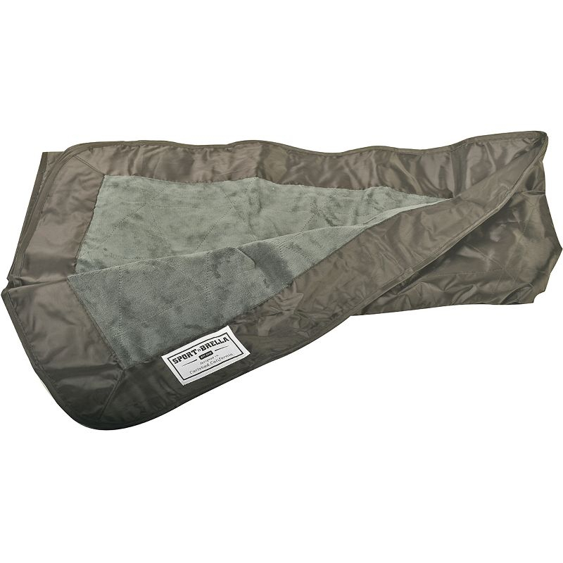 Sport-Brella Sunsoul 75" x 57" Dual Purpose Outdoor Blanket - Black/Gray