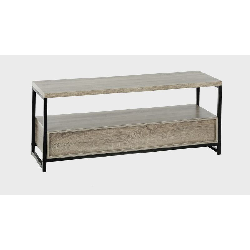 Monarch Specialties Tv Stand 48 Inch Console Media Entertainment Center Storage Drawers Laminate Metal Brown Black Contemporary Modern