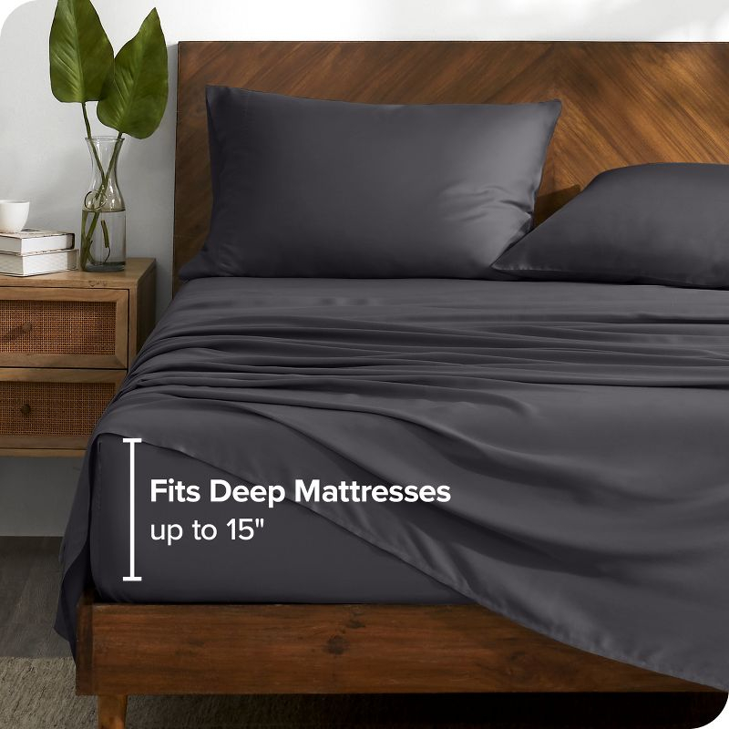 Full Forged Iron Grey TENCEL™ Lyocell Sheet Set by Bare Home
