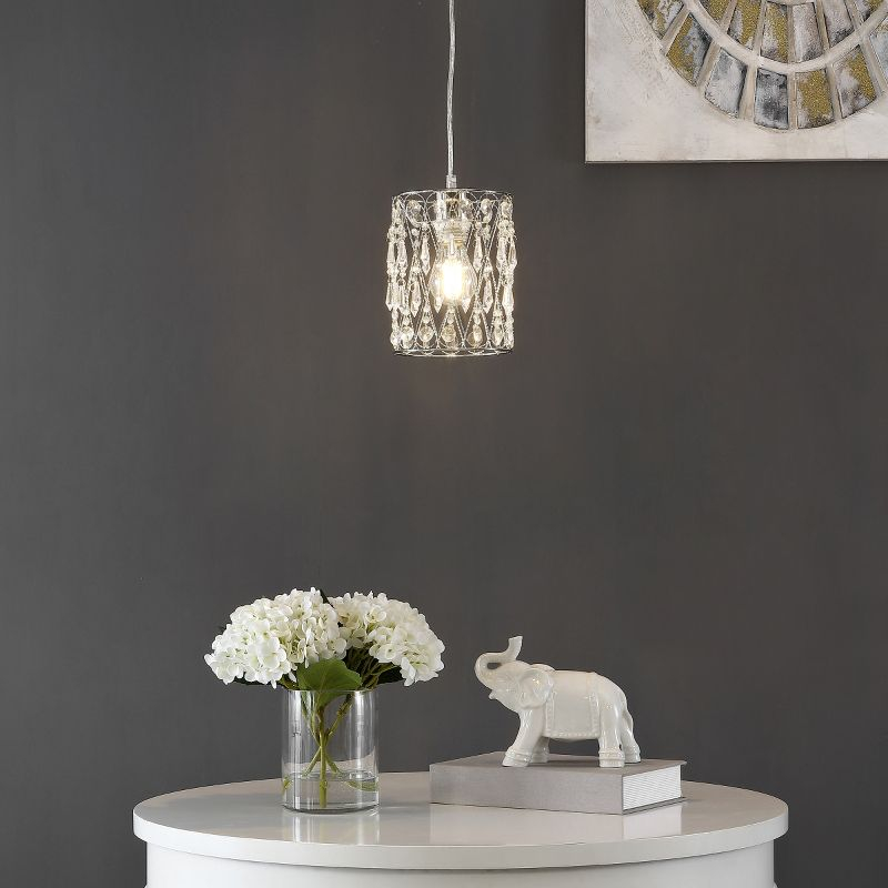 Vega Chandelier - LIT4442 - Clear/Chrome - Safavieh