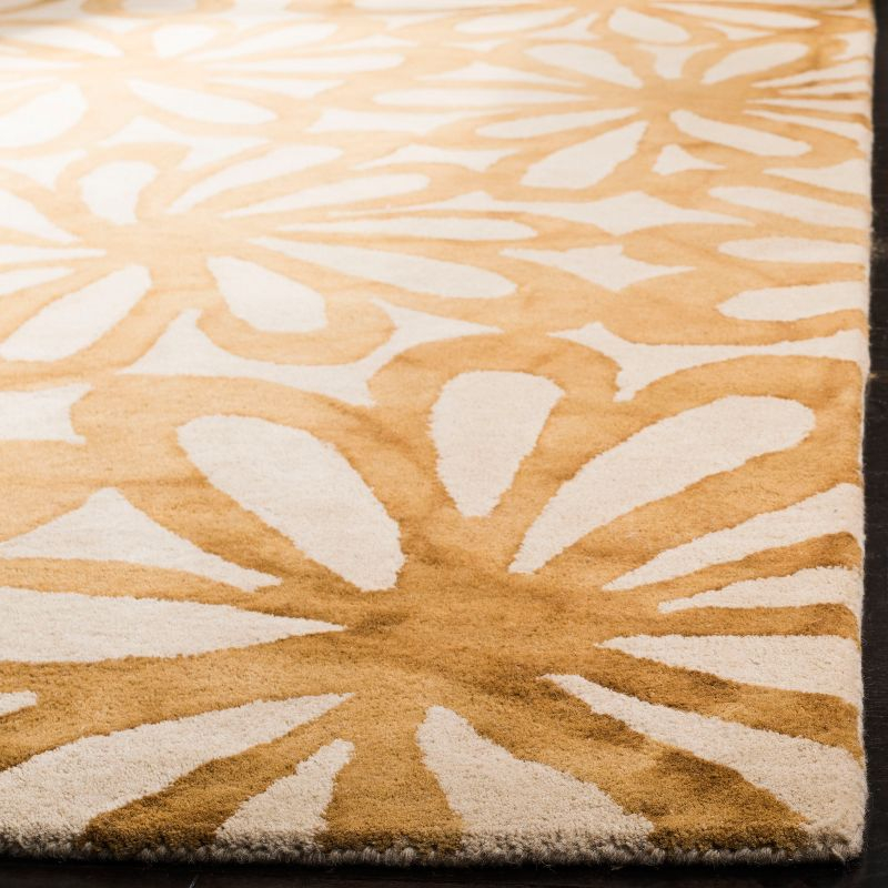 Dip Dye DDY527 Hand Tufted Area Rug - Beige/Gold - 4'x6' - Safavieh.