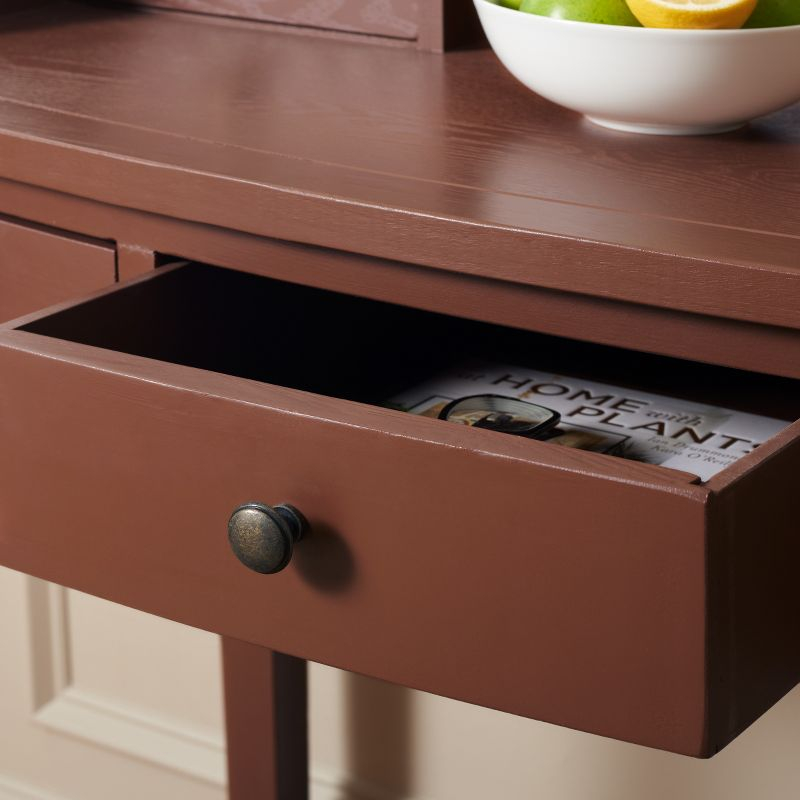 Landon Writing Desk - AMH6516 - Henna Brown - Safavieh Couture