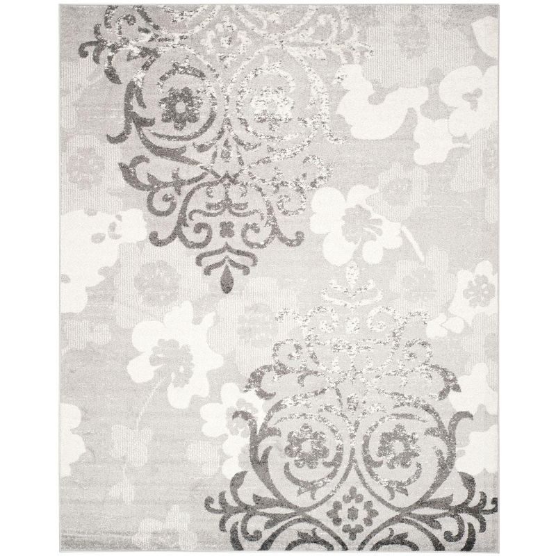 Adirondack ADR114 Machine Made Indoor Area Rug - Silver/Ivory - 9'x12' - Safavieh