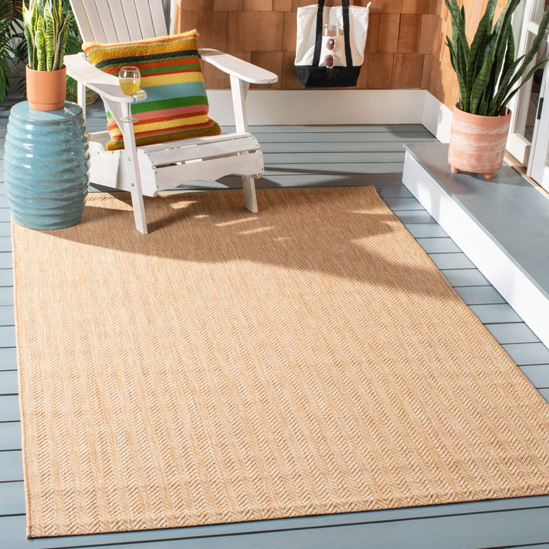 Courtyard CY8022 Power Loomed Indoor and Outdoor Accent Rug - Natural/Cream - 2'7"x5' - Safavieh