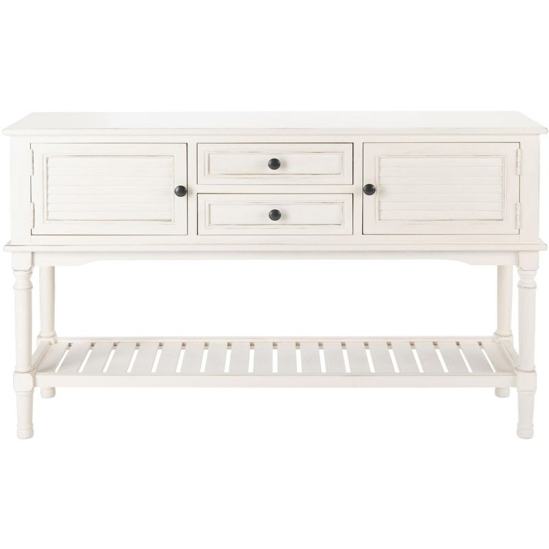 Tate 2 Drawer 2 Door Console Table - CNS5722A - Off-White - Safavieh