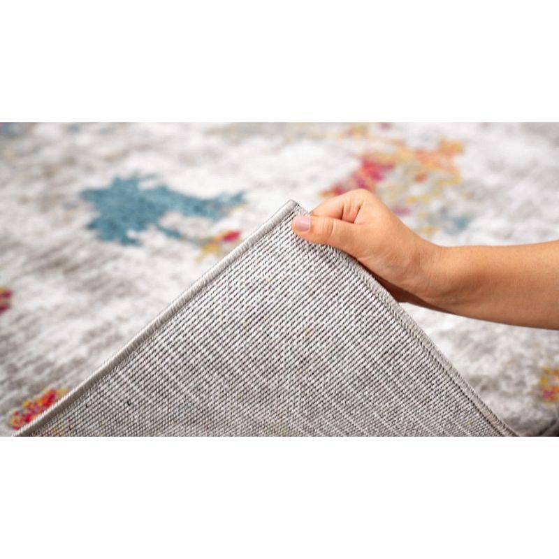 World Rug Gallery Contemporary Abstract Elegance Area Rug - MULTI 3'3"x5'