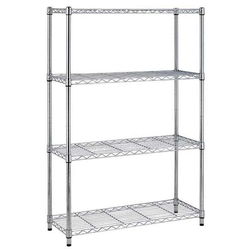 FDW Wire Shelving Unit Heavy Duty Storage Rack Metal Shelf Garage Organizer Wire Rack  (Chrome, 36" L x 14" W x 54" H)