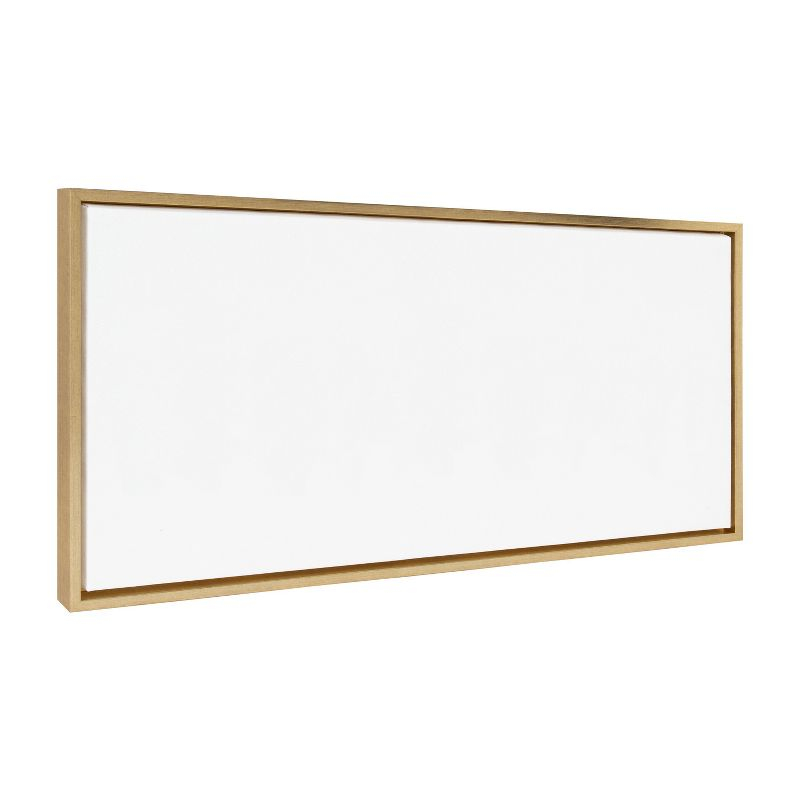 Kate and Laurel Sylvie Blank Framed Canvas 18x40