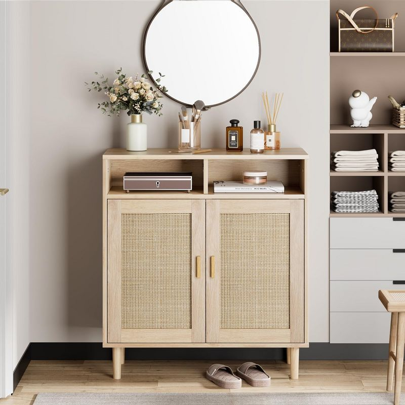 Set of 2 Sideboard Buffet Storage Cabinet