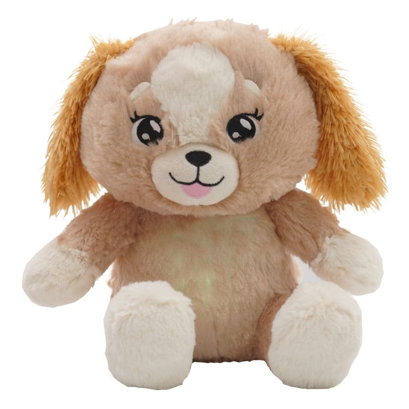 Happy Nappers: Lullabrites Brown Dog - Musical Light Up Bedtime Plush