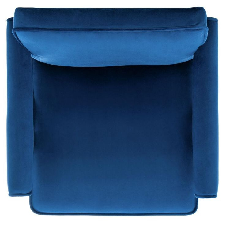 Suri Mid Century Arm Chair - ACH4508 - Navy/Walnut - Safavieh