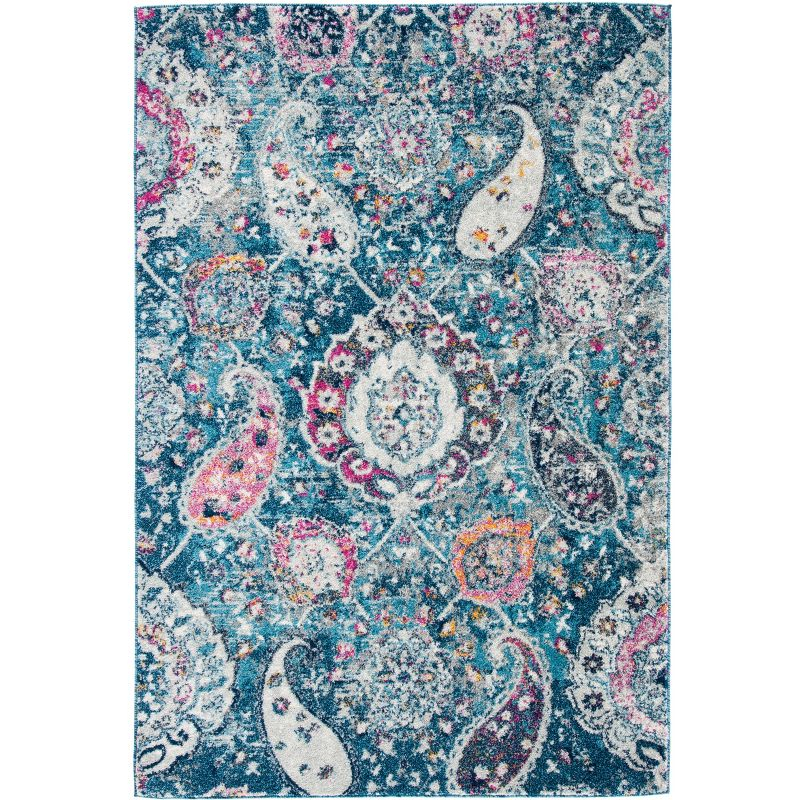 Madison MAD600 Power Loomed Indoor Area Rug - Blue/Grey - 5'3"x7'6" - Safavieh
