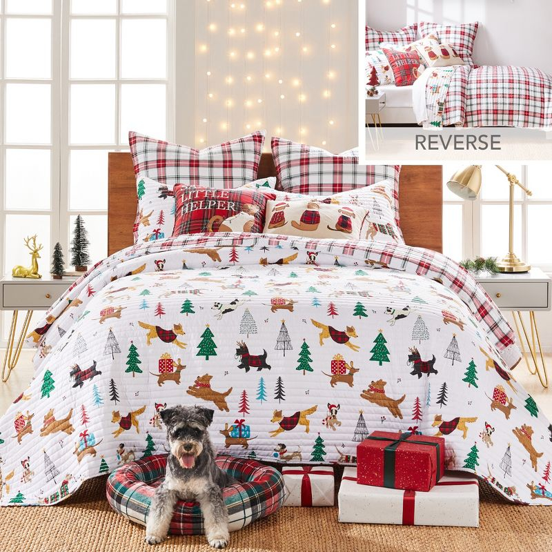 Jingle Paws Santas Little Helper Pillow 18x18