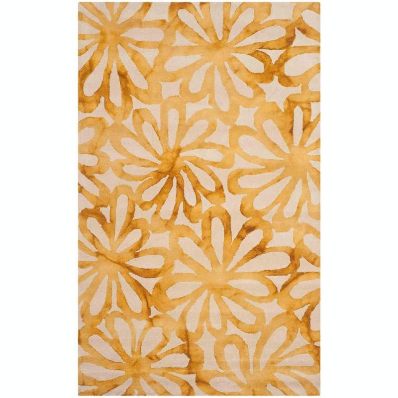 Dip Dye DDY527 Hand Tufted Area Rug - Beige/Gold - 6'x9' - Safavieh..