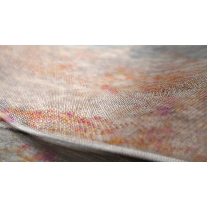3'x5' Sunset Modern Abstract Area Rug, Blue/Multi - JONATHAN Y