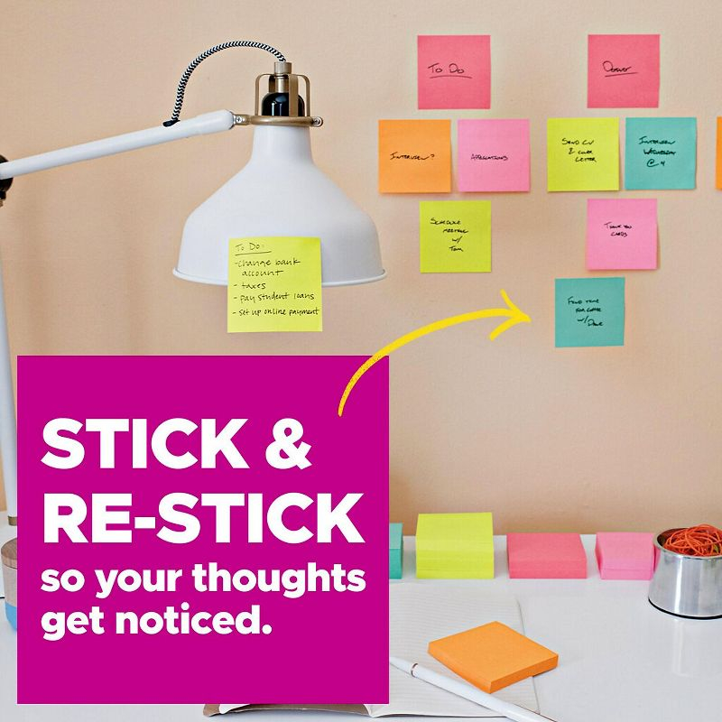 Post-it Super Sticky Notes 3 x 3 Miami 654-15SSMULTI2