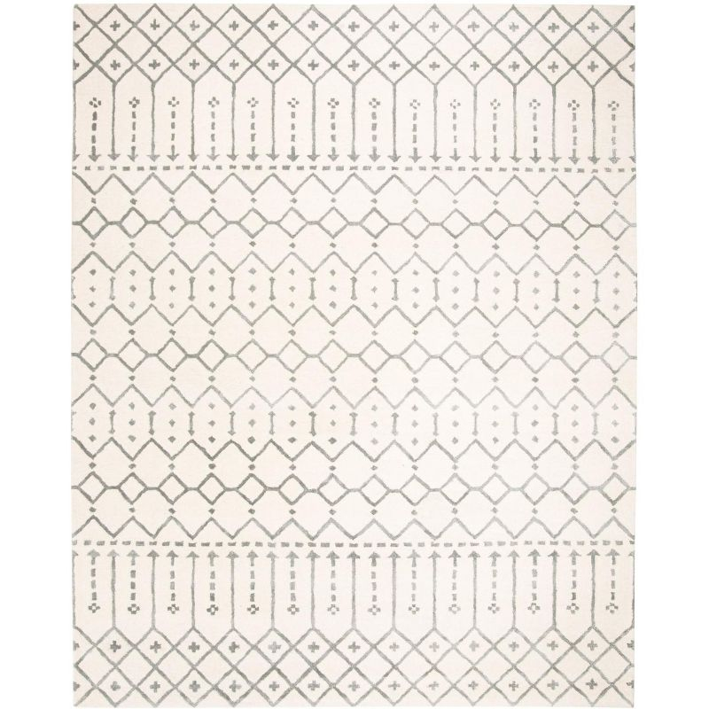 Himalaya HIM903 Handmade Area Rug - 8'x10' - Ivory/Grey - Safavieh