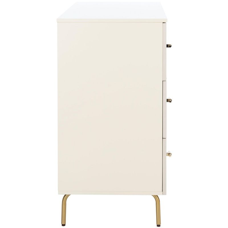 Genevieve 3 Drawer Dresser - DRS5000 - Cream/White Washed - Safavieh