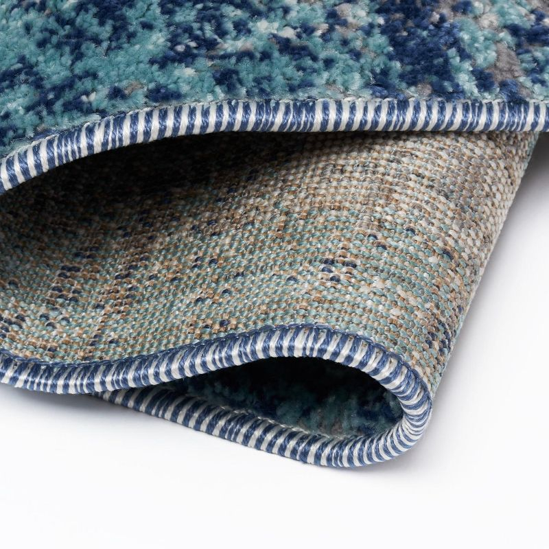 Luxe Weavers Artistic Area Rug, D.Blue-L.Blue 2x7