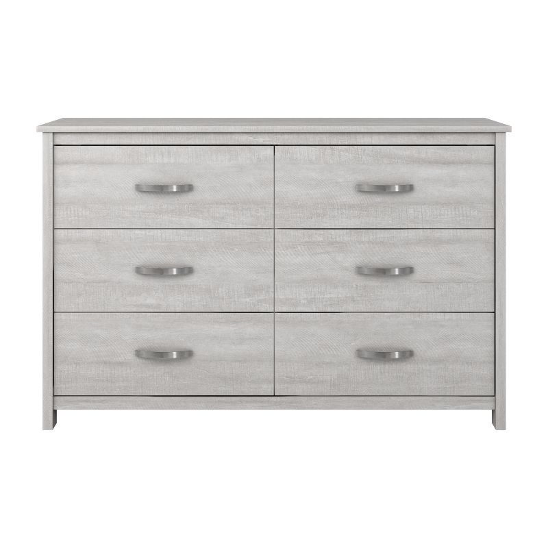 Galano Layton Dusty Gray Oak 6 Drawer 47.2 in. Wide Dresser (Sturdy, Effortless Assembly with Interlocking Drawers)