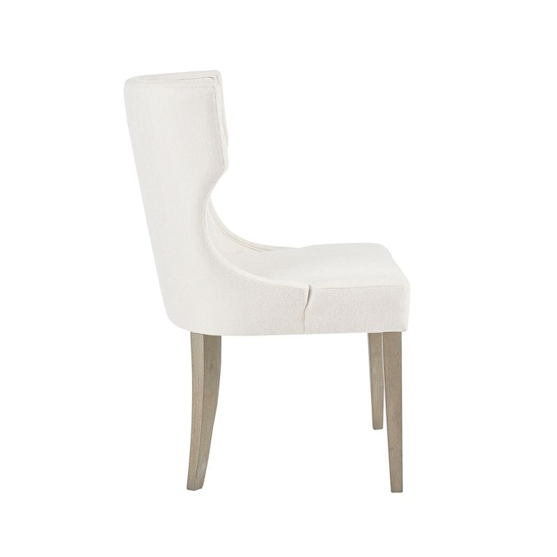 Madison Park Troy Upholstered Wingback Dining Chair Cream