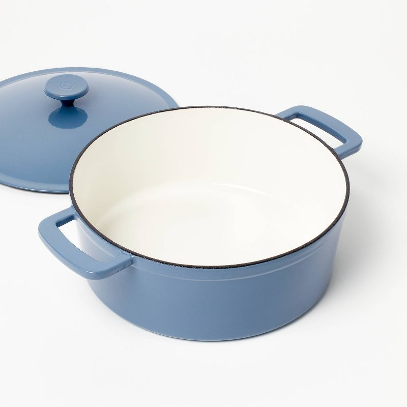5.5qt Enamel Dutch Oven Blue - Figmint™