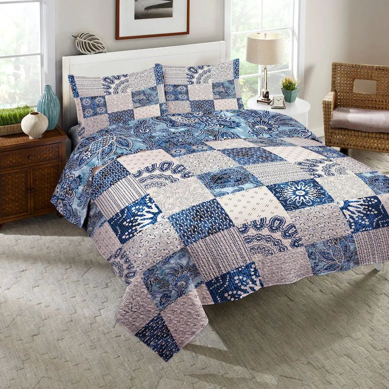 Laural Home Dream Patch Twin Quilt Set