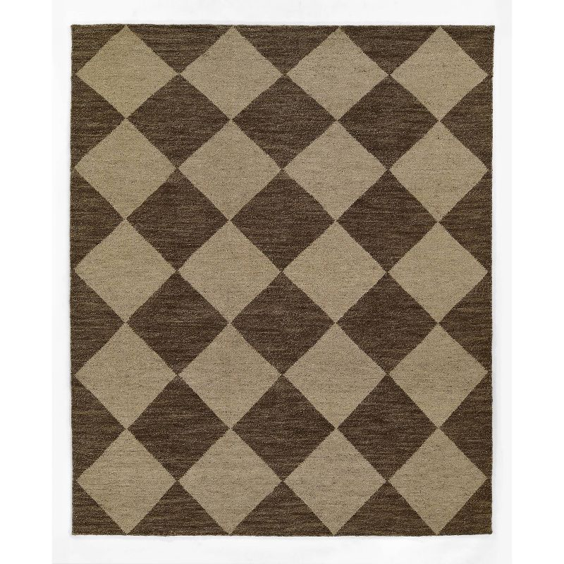 Palau Hand-Knotted Wool Rug - Brown / 9' x 12'