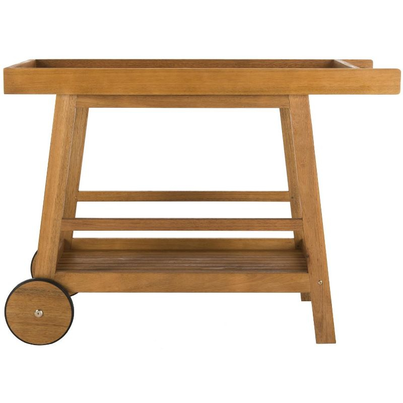 Renzo Indoor/Outdoor Serving Cart PAT7032 - Natural - Safavieh