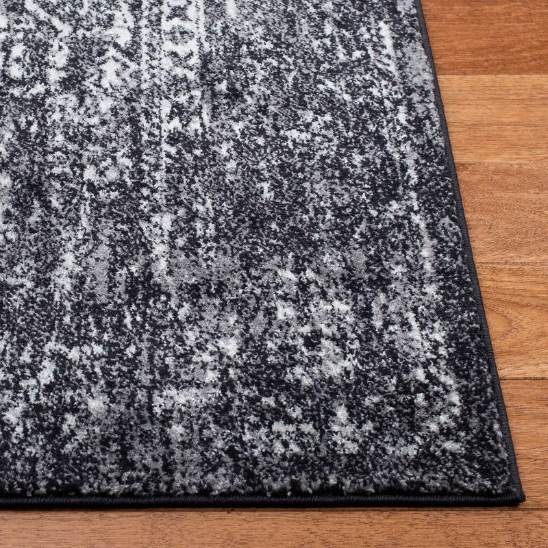Evoke EVK256 Power Loomed Indoor Runner - Black/Grey - 2'2"x11' - Safavieh