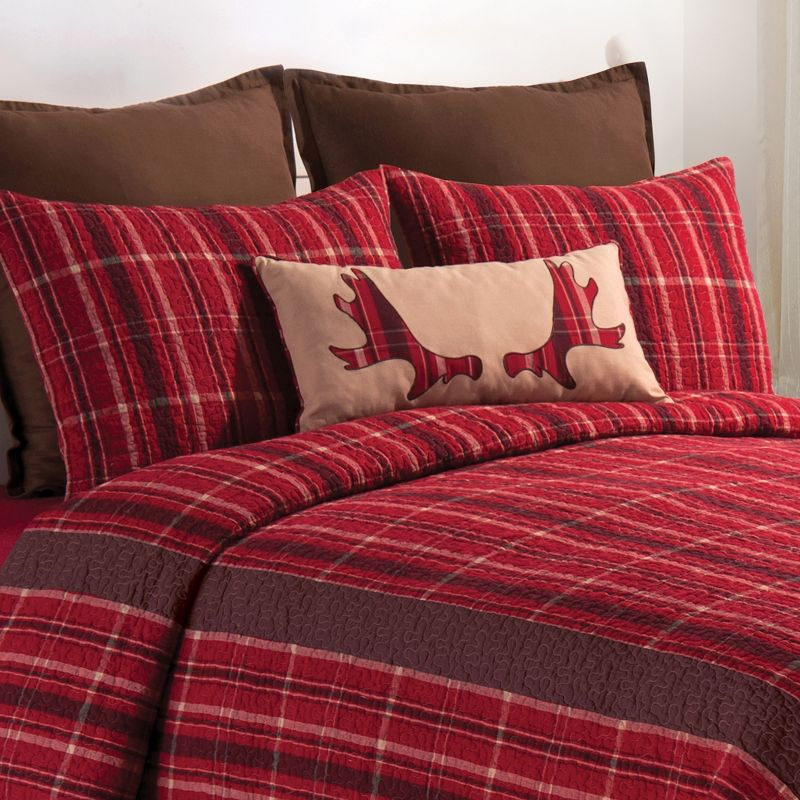 C&F Home Collin Red King Quilt