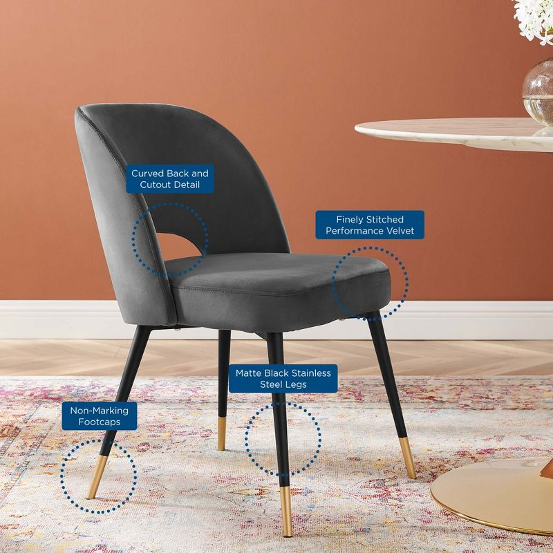 Modway Rouse Performance Velvet Dining Side Chair