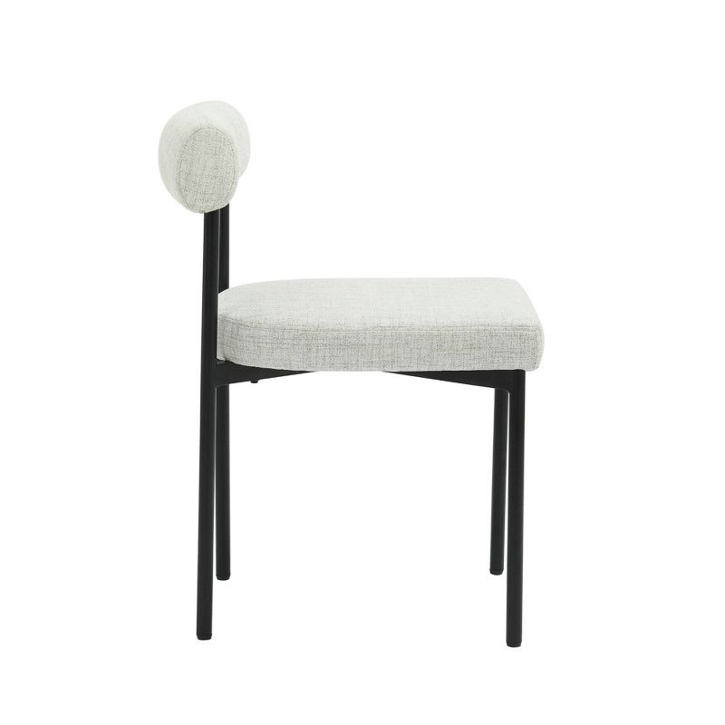 Nathan James Set of 6 Dahlia Dining Chairs Gray