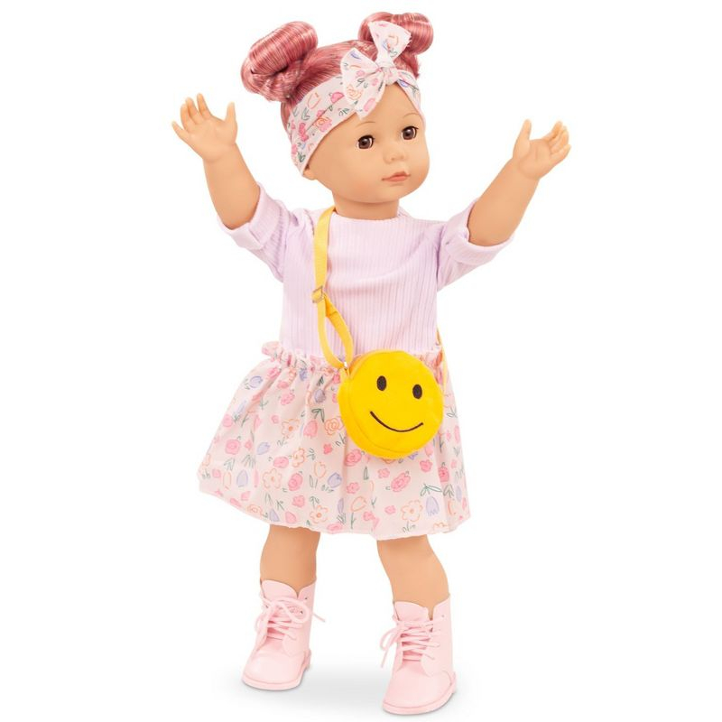 Precious Day Leni 18" Soft Body Standing Doll w/ Long Pink Hair to Wash & Style