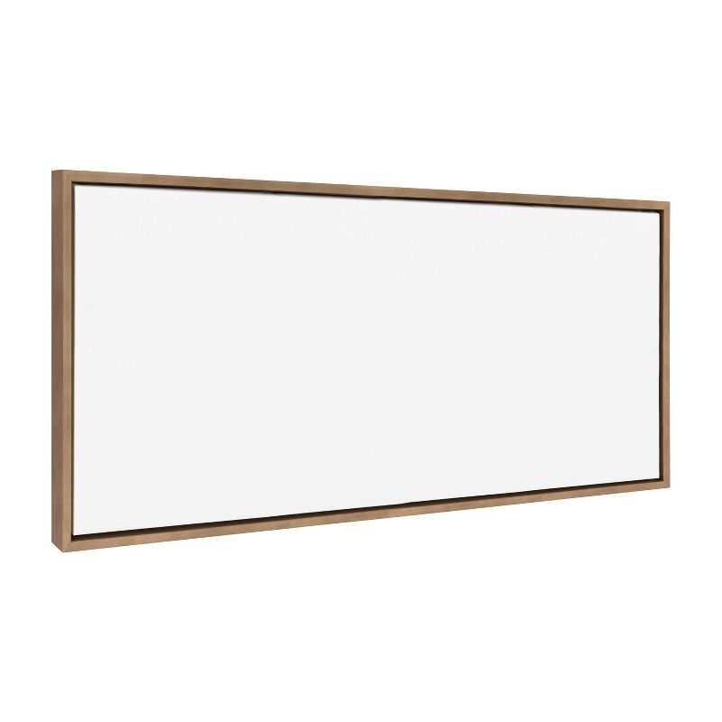 Kate and Laurel Sylvie Blank Framed Canvas 18x40