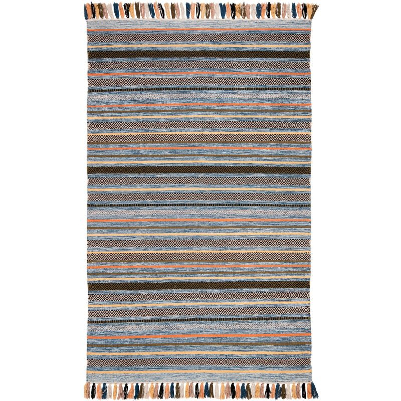 Montauk MTK901 Hand Woven Area Rug - Blue/Multi - 5'x8' - Safavieh.