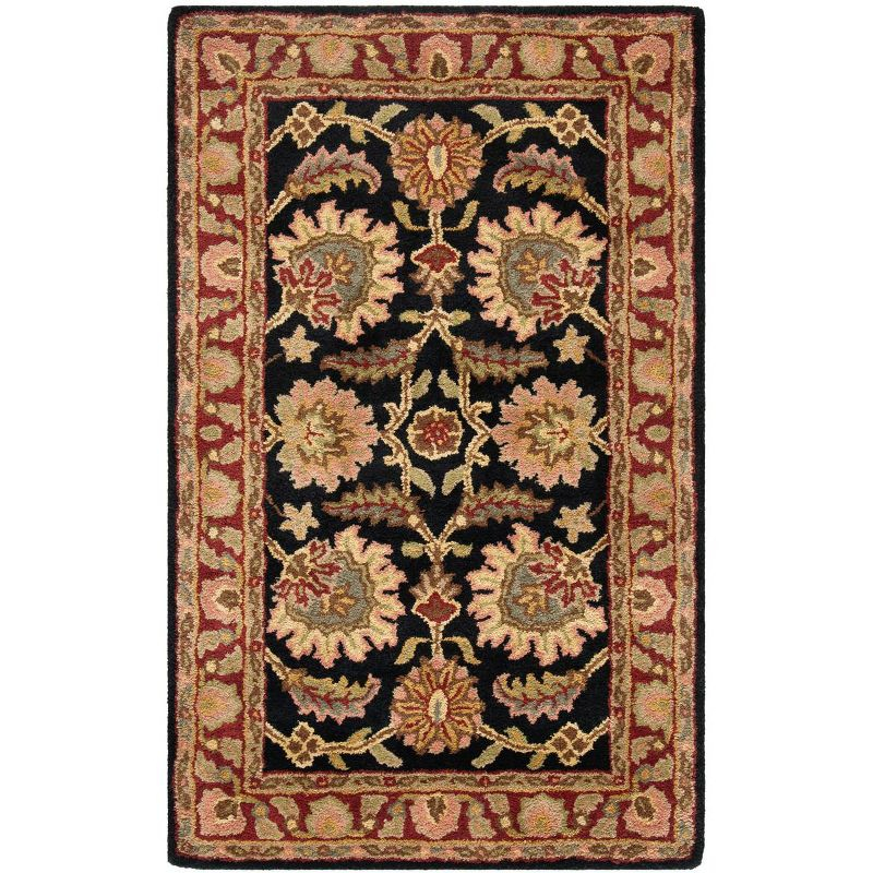 Classic CL359A Hand Tufted Accent Rug - Navy/Red - 2'x3' - Safavieh..