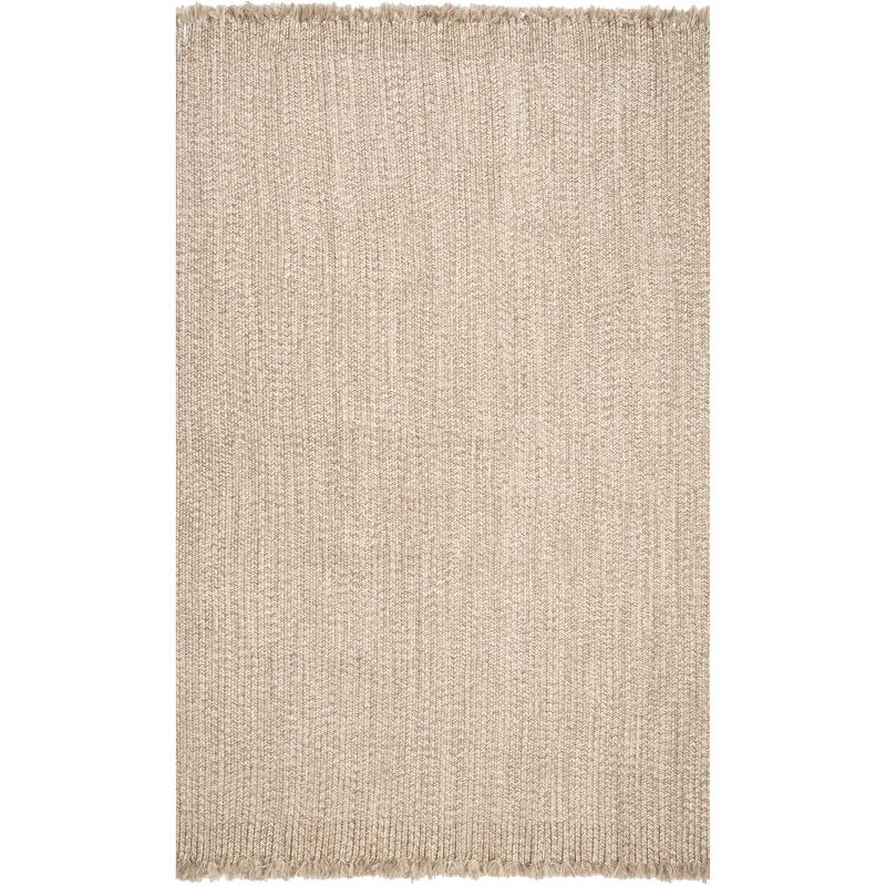 Nuloom Braided Courtney Tassel Indoor/Outdoor Area Rug, 3' x 5', Tan