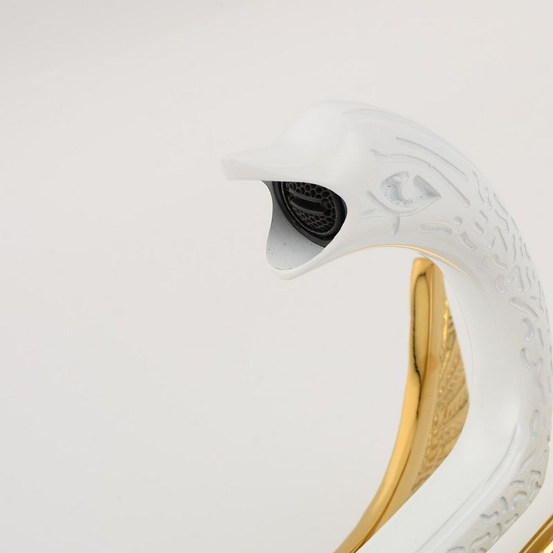 BWE Single Handle Vessel Sink Faucet with Pop-Up Drain in Gold